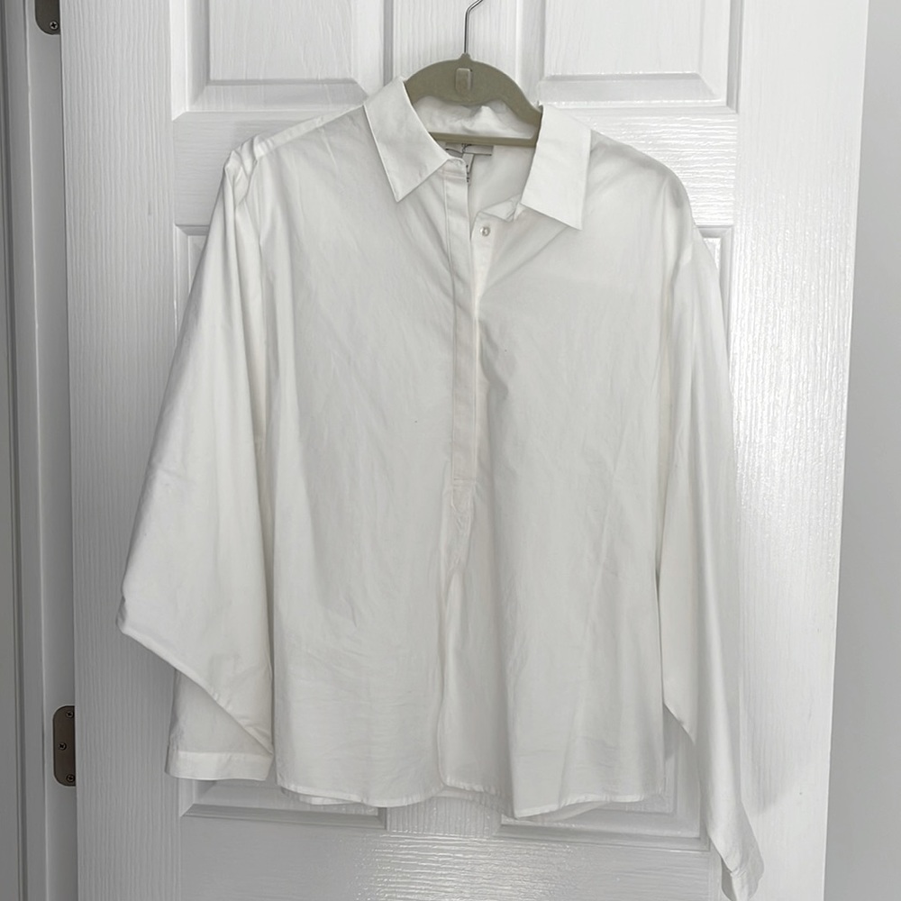 joie white cotton top